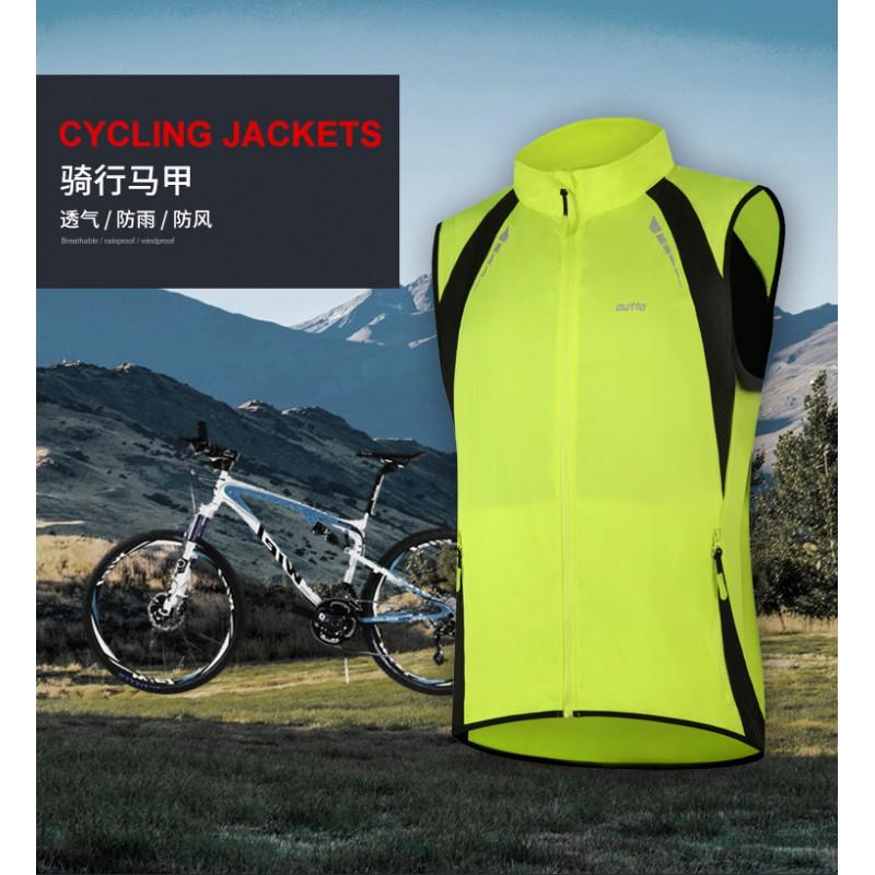 Mens Windproof Breathable Cycling Vest Sleeveless Running Jacket Outdoor Sports Wear