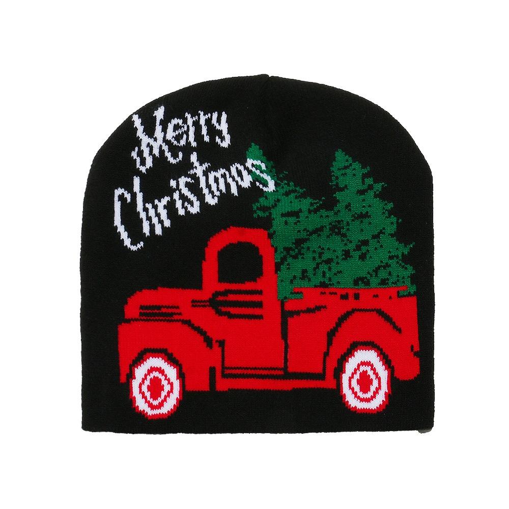 Personality Reindeer Christmas Hat Snowman Bow Pullover Cap New Year Dress Up Cartoon Santa Claus Beanie Hat Male