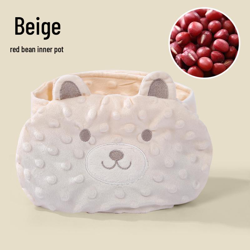 Newborn Anti-Colic Warm Tummy Pillow with Red Bean Heat Pack