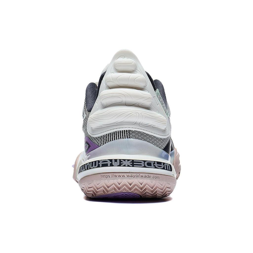 Li Ning Wade All City 11 V2 Амортизация Дышащая Поддержка Легкий Отскок Низкие Баскетбольные Кроссовки Мужские Слоновая Кость ABAT093-3