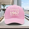 1pc New Versatile Vintage 1967 Limited Edition Sandwich Baseball Cap Fashion Baseball Cap Duckbill Cap Perfect For Running Fit