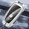 Car Sticker Hot For Ford Car Metal Leather Key Shell Case Ford Fusion Edge Mustang Explorer Expedition Bronco Ecosport Ranger F1