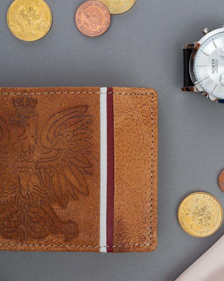 Leather wallet N992A-HP-BL-1246 TAN