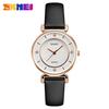Skmei Simple Fashion Diamond-encrusted Women's Watch Creative Women's Watch Couple Student Leather Strap Women's Quartz Watch