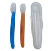 Ainunu Silicone Baby Food Spoons 2pcs, Blue, Orange, 1pc