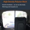 Car Tailgate Mesh Screen For SUV Van, Breathable Magnetic Car Screen For Tail Gate Hatch Camping Gear Accessories