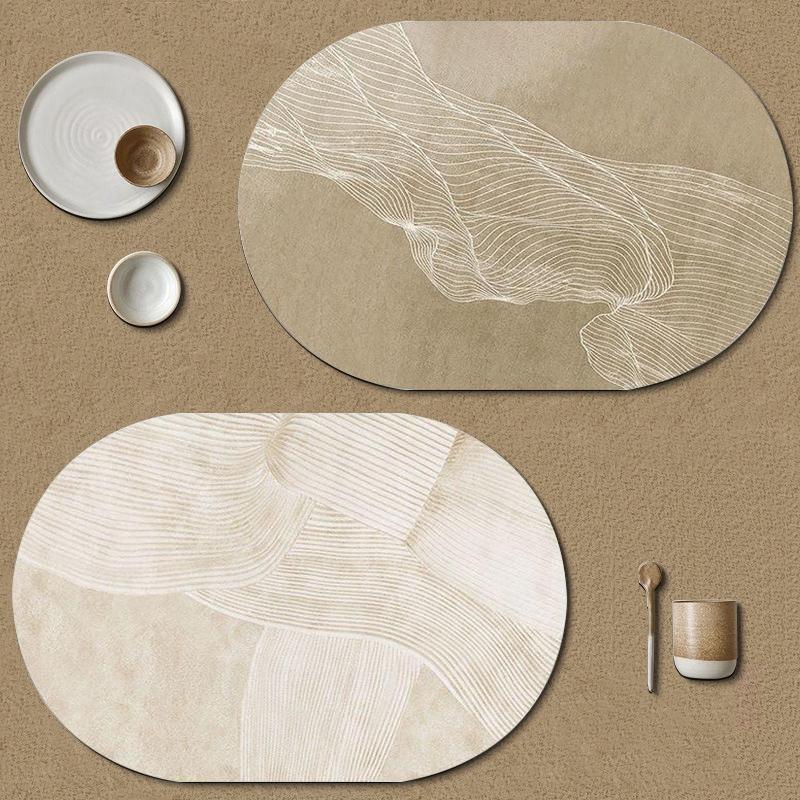 Искусственная кожа салфетки овальной формы чашки столовые приборы салфетки обеденный стол подставка нескользящая подставка под чашку домашний декор коврики для посуды