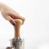 51mm 53mm 58mm Espresso Coffee Tamper Aluminum Flat Base Wooden Handle Internal Spring Design Balanced Fixed Force Coffee Tamper