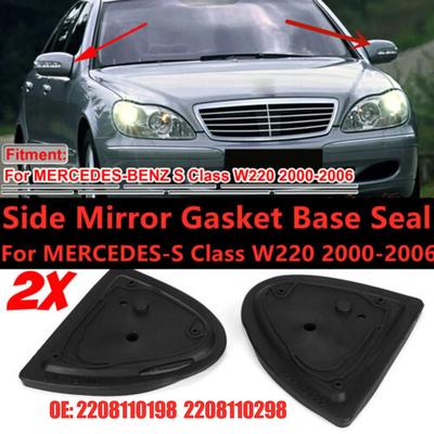2x прокладка основания зеркала заднего вида для Mercedes W220 S350 S430 S500 2000-2006 2208110298 прокладка боковой двери автомобиля, основание зеркала