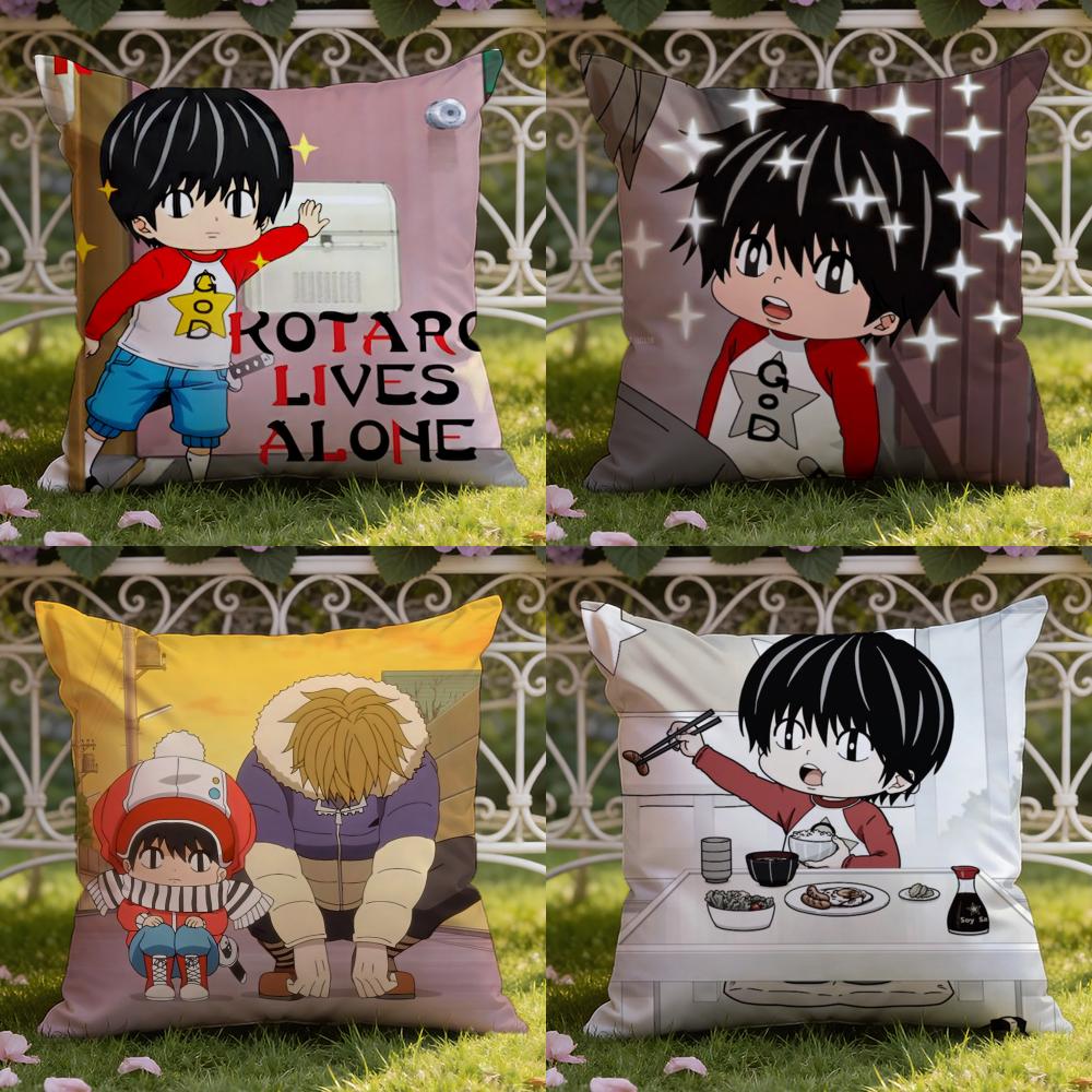 K-Kotaro Lives Alone Cushion Cover Home & Car Dual-Scene Pillow Cover: Reversible for Premium Comfort