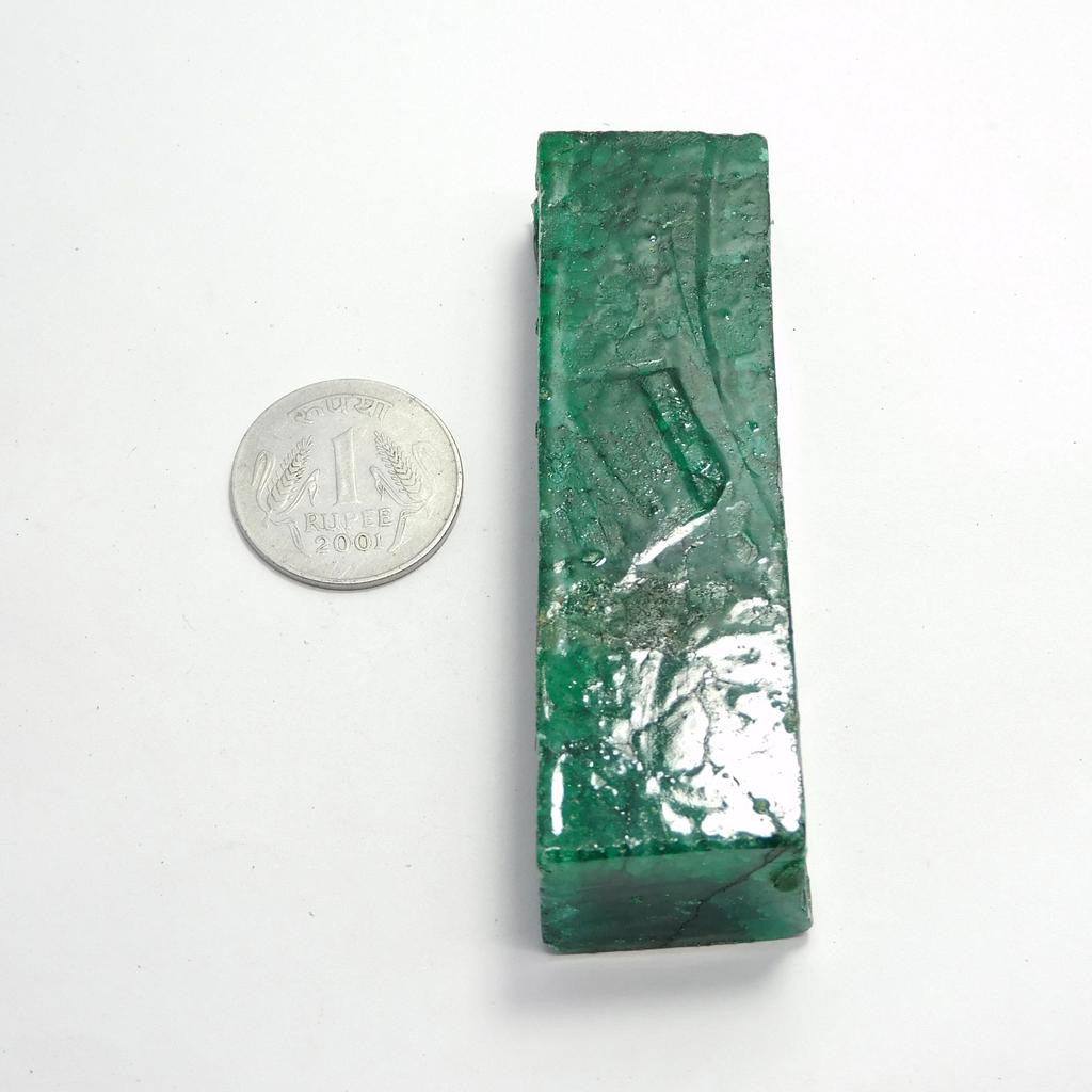 687 Ct Natural Green Emerald Uncut Huge Size Rough Loose Gemstone