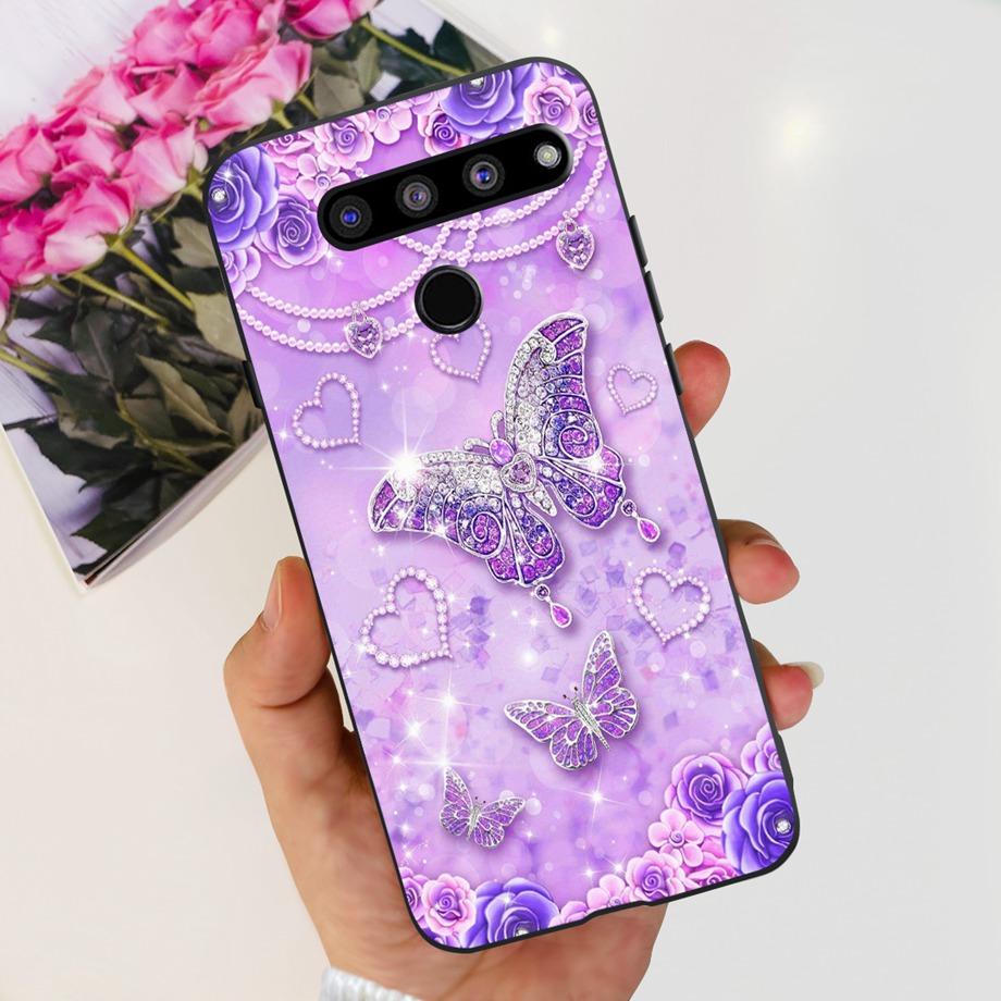 For LG G8X ThinQ Case LG V50 ThinQ V50s ThinQ V50 Dual Screen Liquid Silicone Bumper Coque Fundas Marble Space Man Dragon Capa