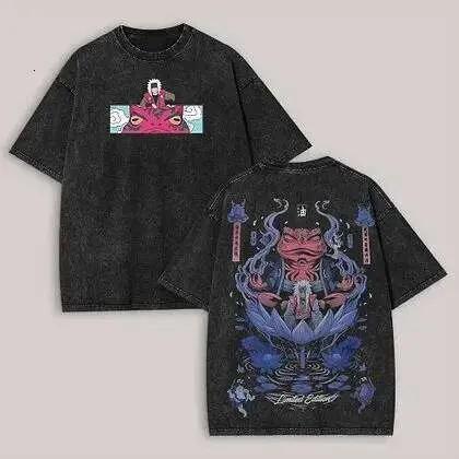 396. Harajuku Oversized Cartoon Vintage Wash T Shirt Men Women Graphic Short Sleeve Tee Loose Casual Streetwear Cotton Y2K 2026 Unisex Summer