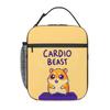 Cardio Beast Стикер для тренировок хомяка Изолированный ланч-бокс для женщин и детей Портативные контейнеры для еды Термоланч-бокс Сумка-тоут