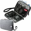 SANWA DIRECT Gadget Business Handy Item Storage Pouch, Slim, Travel, Trip, Pouch, Medium, Gray, 200-BAGIN013GY