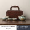 High-end Ru kiln new Qianli Jiangshan ceramic set tea set gift box, high-end souvenir gifts for leaders and elders