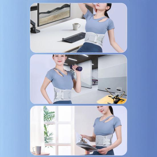 Back Support Brace for Men And Women Breathable Lumbar Belt Adjustable Mesh