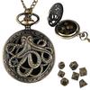 7pcs DND Mini Dice with Pocket Watch Case Portable Polyhedron Dices Dungeons&Dragons Table RPG