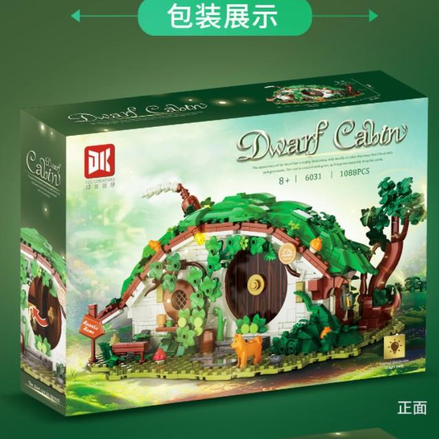 DK6031 Модель дома гномов 1088 шт. MOC Фэнтези Кино Мерч Коллекционирование Игрушки Строительные блоки Кирпичики Набор для Детей Подарки