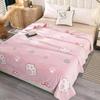 Pink Strawberry and Rabbit Blanket Gifts for Girls Women Living Room Sofa Couch Decor Soft Lightweight Warm Cozy Throw Blankets