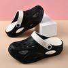 New Bag Head Slippers Breathable Hole Shoes Men's and Women's Beach Shoes Thick Soles Wear Cool Slippers Men's Height Increase Non-slip