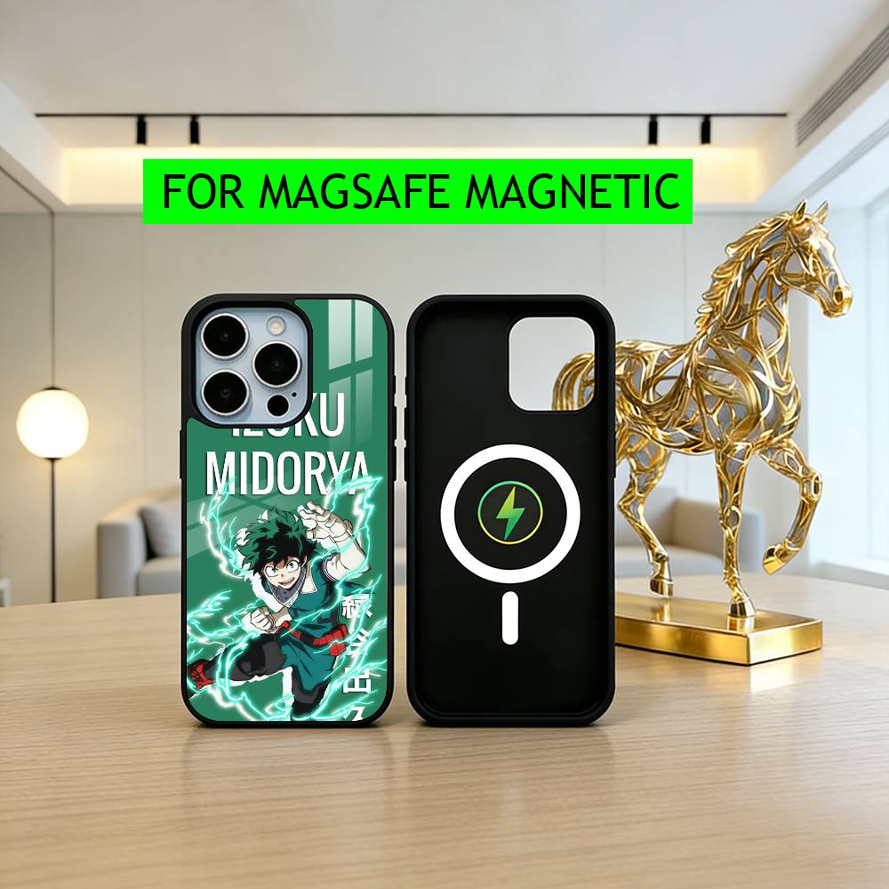 l-lzuku Boy Hero D-Deku M-Midoriya-ES Phone Case For iPhone17,16,15,14,13,12,11 Plus,Pro Magnetic For Magsafe Wireless Charging