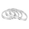 INFINAUTO Hub Centric Rings 66.1mm Inner To 73.1mm Outside Diameter Vehicle Wheel Hub Rings Aluminum Alloy 4pcs