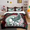 Mexico Soccer Logo Bedding Set Bedding Duvet Cover Set Duvet Cover Pillowcases (1 * Duvet Cover 2 * Pillowcases, without duvet insert)