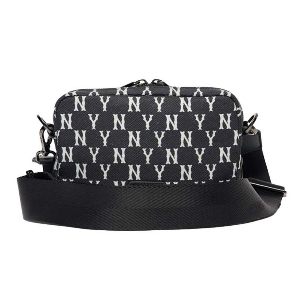 MLB Серия Monogram New York Yankees Классический принт по всей поверхности Полиэстер Сумка для камеры Унисекс Сумка через плечо Черный 3ACRS012N-50BKS