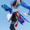 23СМ Аниме Гань Ю Игры Genshin Impact Фигурка Действия Смотри на Луну Шоюэ Черный Шелк Стоящая Паймон Модель Игрушки Коллекционная Кукла