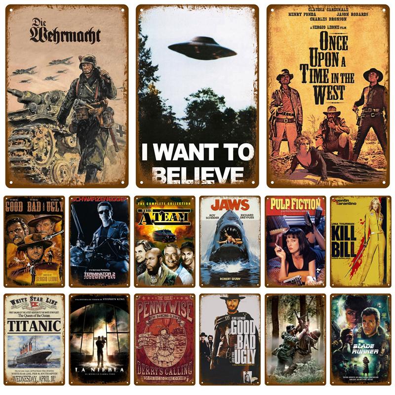 Retro Metal Sign Wall Art Mural Aesthetic Room Home Decor Items Poster Vintage Metal Plate Garage Decoration Tin Sign Plates Bar