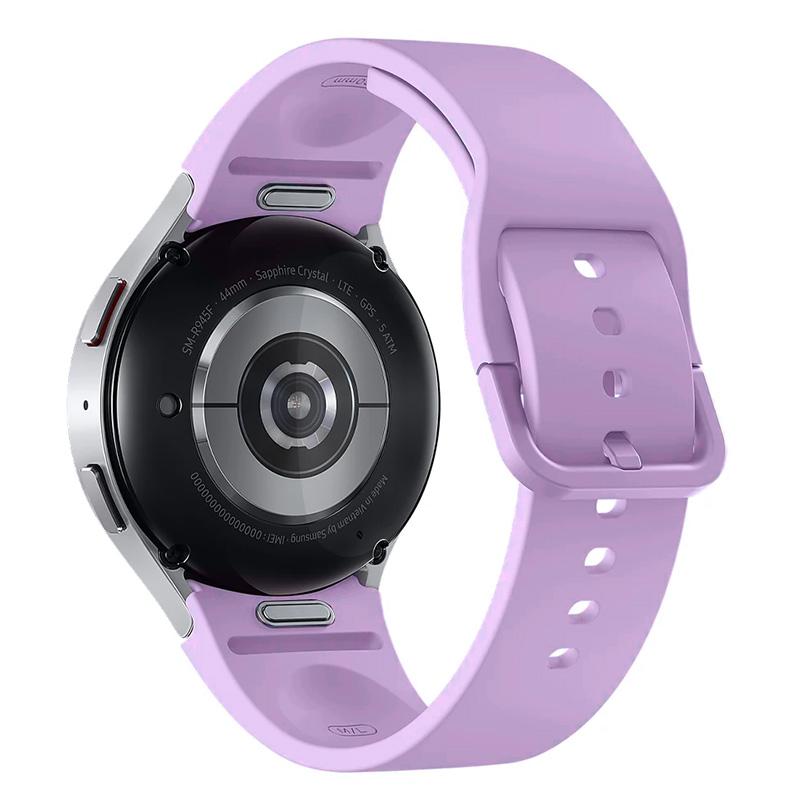 Классический ремешок для Samsung Galaxy Watch 6 5 4 44 мм 40 мм/4 classic 46 мм 42 мм браслет 20 мм силиконовый браслет Galaxy Watch 5 pro 45 мм ремешок