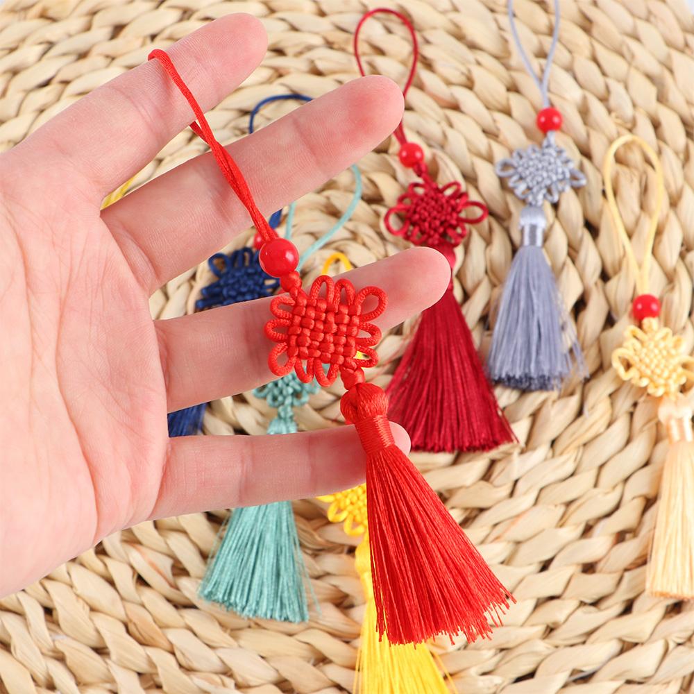 Ornaments Chinese Knot Silk Tassel Pendant Chinese Knot Pendant Curtain Charms Tassel DIY Craft