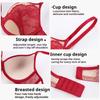 French Deep V Pseudo-see-through Bra Comfortable and Beautiful Back Push-up Open-back Soft Underwire Lace Bra for Small Breasts