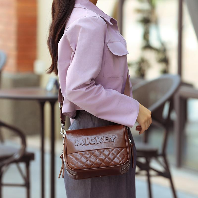 New Disney Mickey Series PU Shoulder Bag Regular Women's Black/Brown/Red BMK-71928