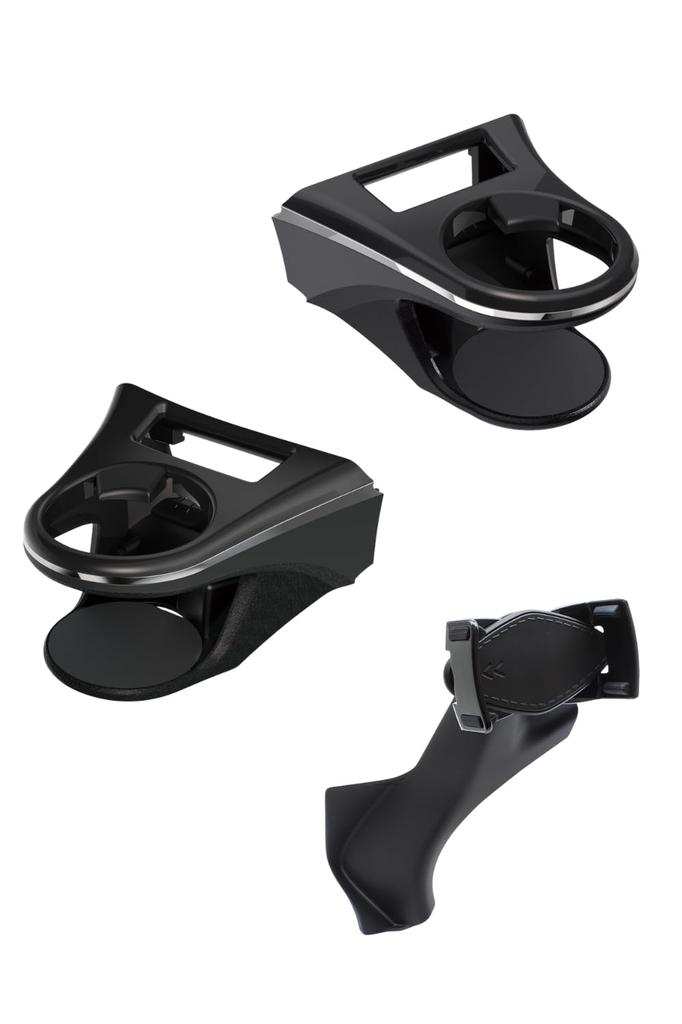 Tsuchiya Yac Набор подстаканников для напитков для кондиционера для водителя и пассажира Включает держатель для смартфона и для автомобиля Toyota Harrier серии 80, специфичный для модели