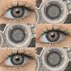 AMARA 1 пара Коричневые Натурального Цвета Контактные Линзы для Глаз Серия RIYADH Softlenses Корейский Макияж Глаз Модные Синие Цветные Линзы