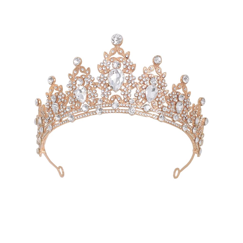 Noble Crystal Sparkling Diamond Bridal Tiara Alloy Crown Wedding Tiara  Hair Accessories  Banquet Evening Hair Tiara