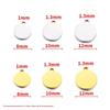 Customizable Stainless Steel Round Tag Pendant for DIY Laser Logo Jewelry