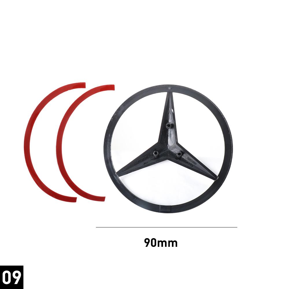 ABS Original Car Rear Trunk Badge Sticker Mercedes Emblem Snap Cover For Mercedes Benz AMG GLA-class X253 2016-2022 A2538170016 JQRST1