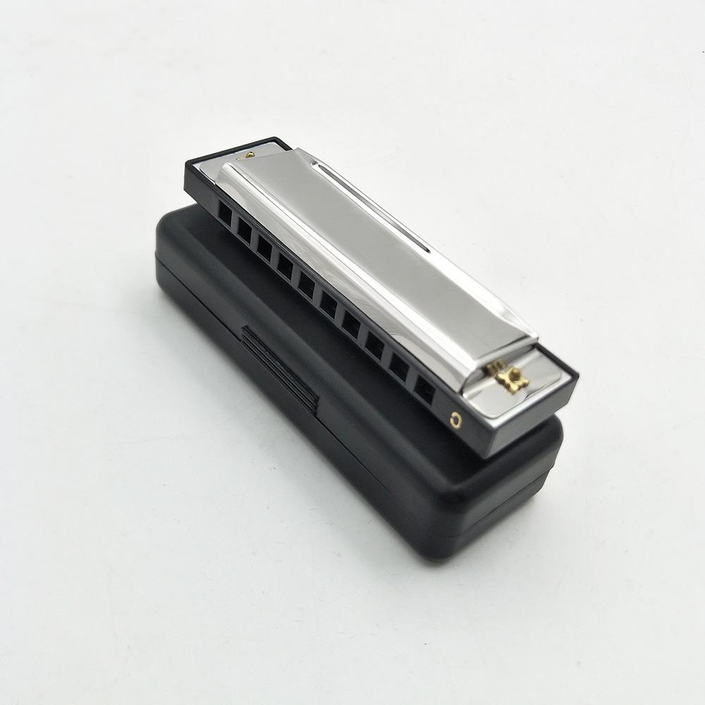10-Hole 20-Reed Blues Harmonica in C Key – Beginner Performance Wind Instrument