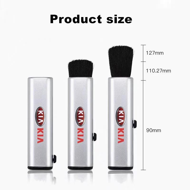 RGC1 Car Air Vent Cleaning Brush Retractable Dust Cleaner for KIA Cerato Rio Ceed Sportage Soul Picanto Car Accessories
