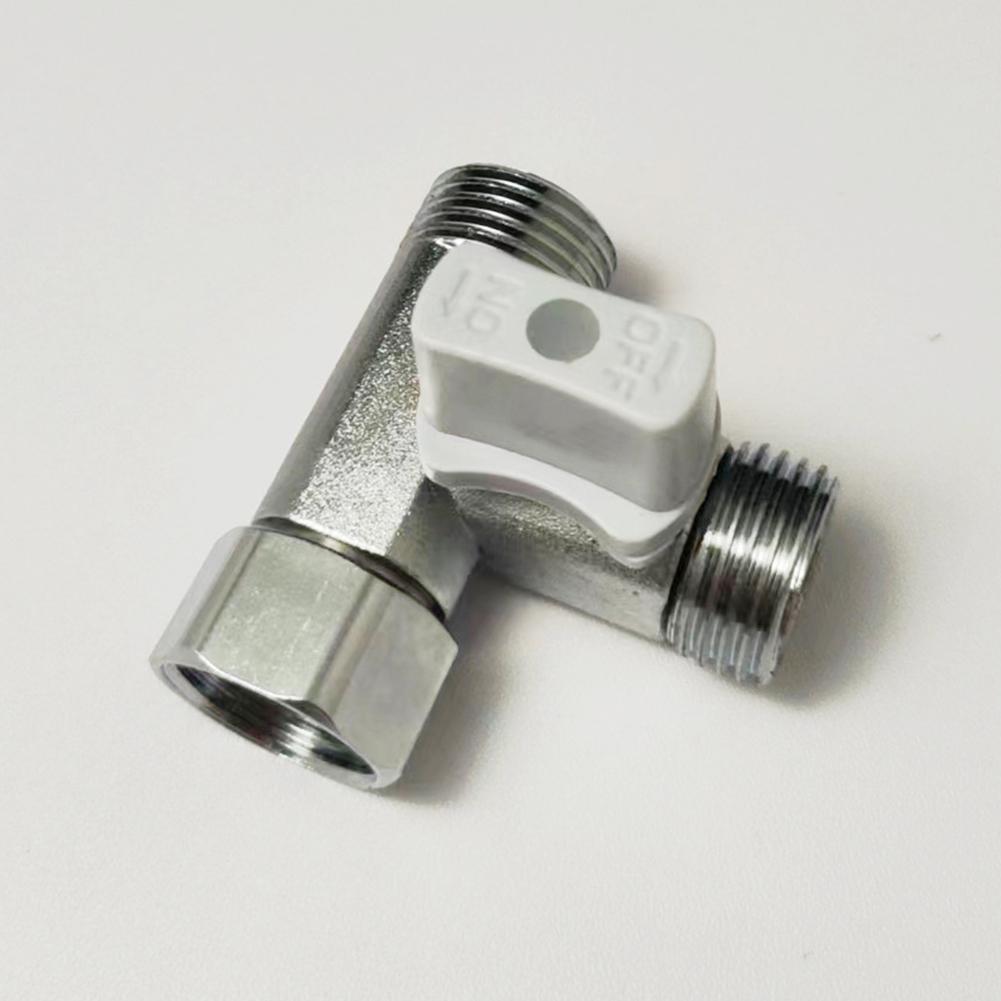 Tee Stop Valve Angle T Adapter For Bidet Handheld Sprayer Toilet Tank Tee Stop Valve For Bathroom Kitchen Applications Parts