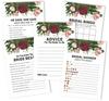 Inkdotpot Bridal Shower Games Set of 5 (Activities for 50 Guests) Floral Greenery Theme Fun Bachelorette Party Games Set Bundle