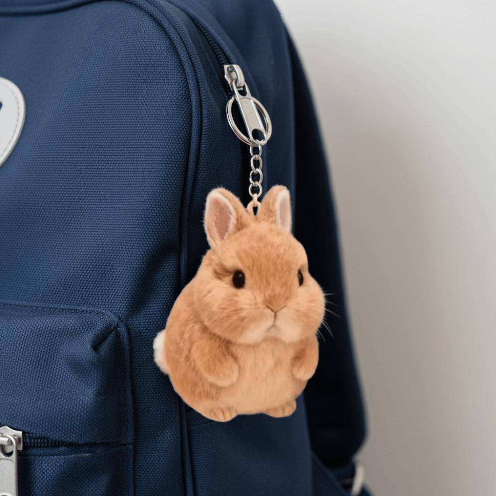 PP Cotton Bunny Plush Keychain Stuffed Animal Bunny Plush Toy Backpack Decoration