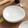 Salad Bowls, Ceramic Vegetable Bowls, Soup Bowls, Luxurious and High-end White Special-shaped Tableware.