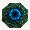 1pc Mandala Pattern Auto-Fold Umbrella with One-Touch Open/Close - 8 Reinforced Ribs for Windproof Stability,  yy251118200