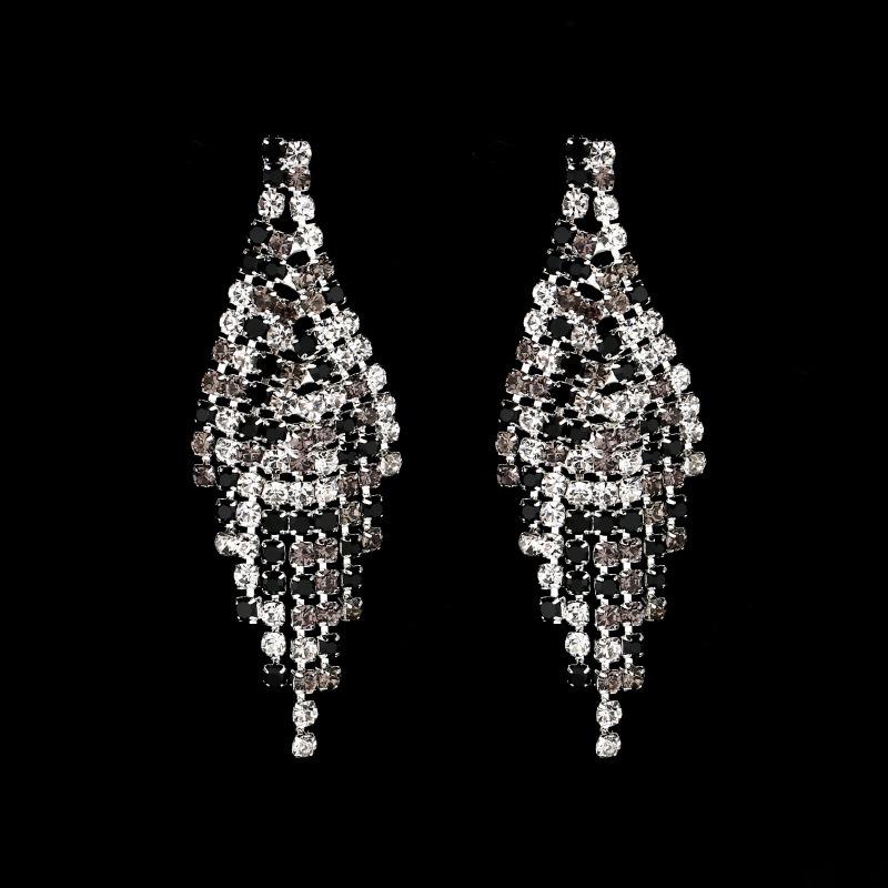 BLINGBAY комплект женских украшений, милые свадебные аксессуары, медные стразы, великолепный элегантный комплект ожерелья и серег, женский современный подарок на день рождения