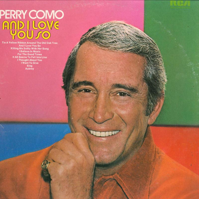 LP Record PERRY COMO - And I Love You So APL10100 RCA 1973 US Rock Used