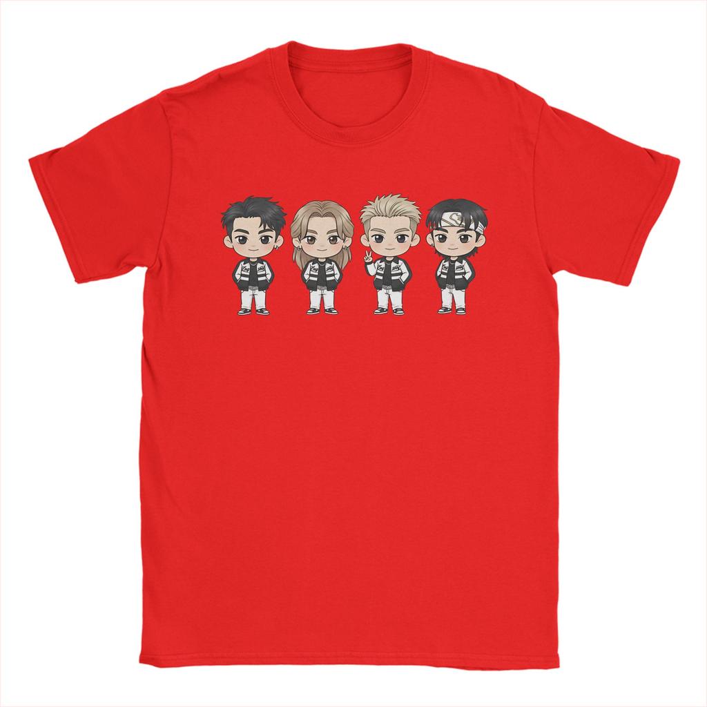 LNGSHOT chibi Ohyul Ryul Woojin Louis TShirt Unisex Funny Cotton Tees Crew Neck Short Sleeve T Shirts Plus Size Clothing